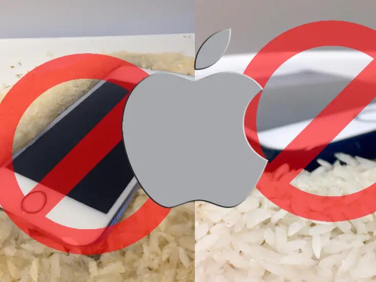 Apple está en contra de poner arroz al iPhone en caso de mojarse; esto aconseja