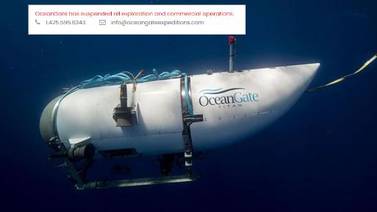 Titán: OceanGate suspende expediciones y operaciones tras implosión de sumergible