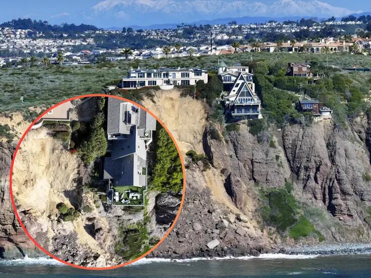 VIDEO: Hombre se niega a abandonar su mansión multimillonaria pese a riesgo de caer por el acantilado de California, EU