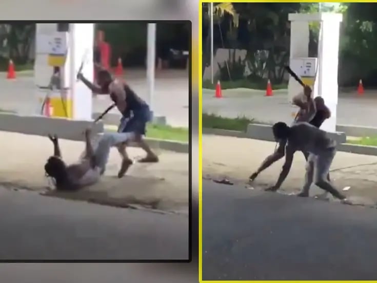 VIDEO: Hombres pelean a machetazos en la calle y uno pierde la mano (Imágenes fuertes)