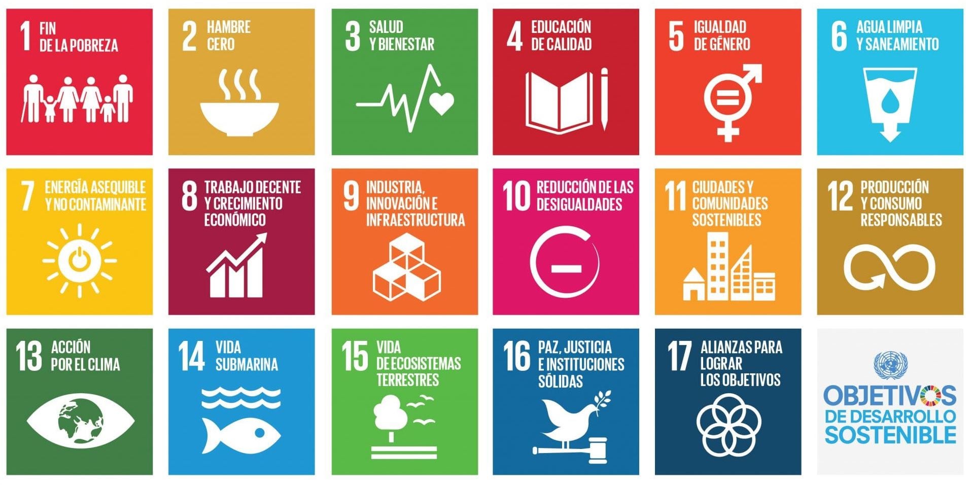 Objetivos de Desarrollo Sostenible (ODS) para 2030 | Gráfico NU