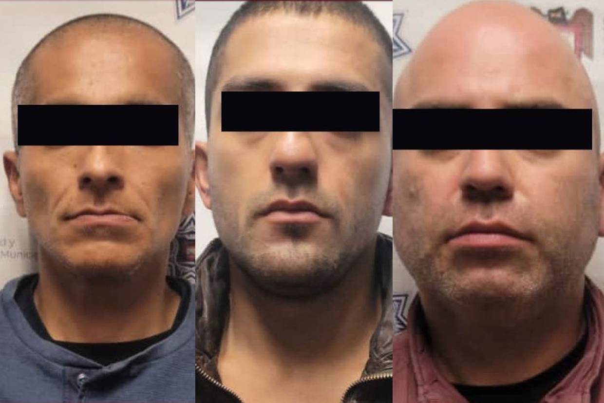 Los detenidos son Jorge “N”, Francisco Javier “N y Cristian “N”.