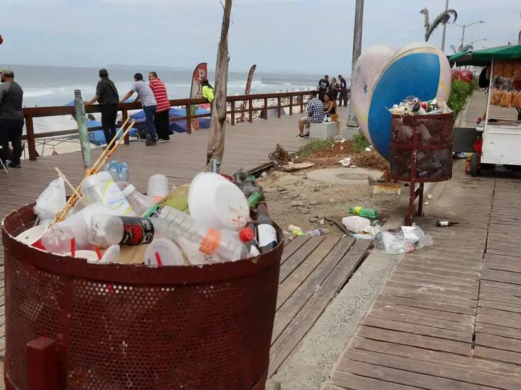 Escasean botes y abunda la basura en Tijuana