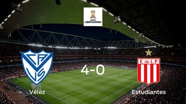 Vélez Sarsfield se hace con los tres puntos tras golear a Estudiantes La 
Plata en casa (4-0)