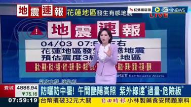 VIDEO: Conductora fue sorprendida por sismo en Taiwán en plena trasmisión en vivo