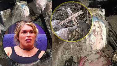 VIDEO: Encuentran "brujería" en contra de Wendy Guevara; había un crucifijo con la supuesta fecha de su muerte