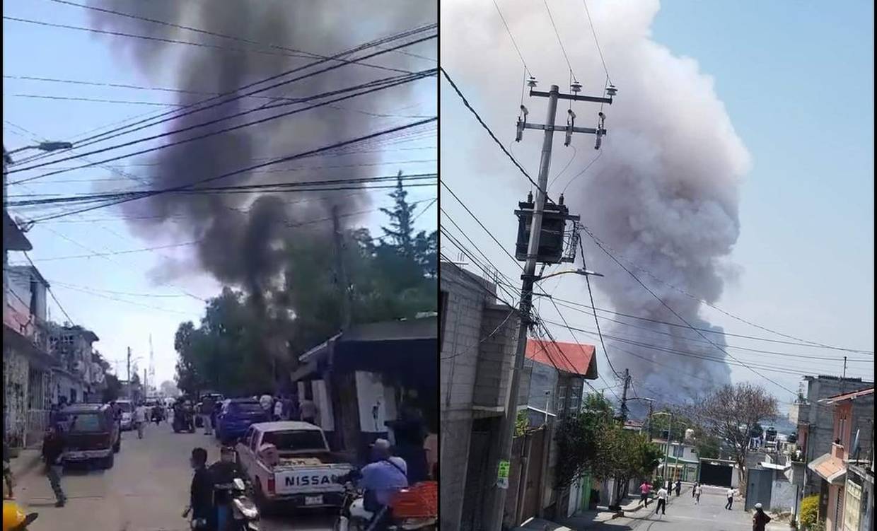Explosión en Tultepec. Foto: Redes sociales