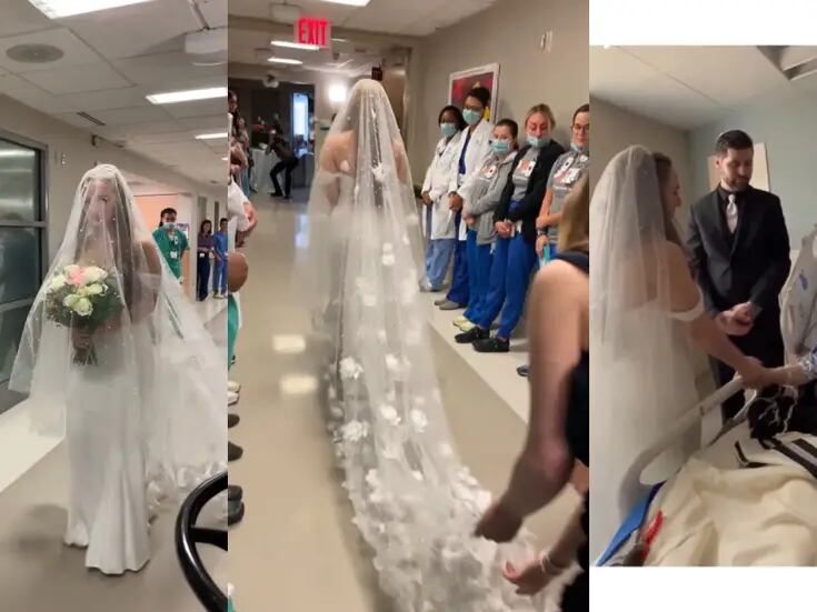 VIRAL: mujer se casa en el hospital para que su padre con cáncer pudiera ser testigo de su unión