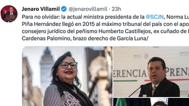 Jenaro Villamil liga a Norma Piña, presidenta de la SCJN con Genaro García Luna y Roberto Madrazo responde