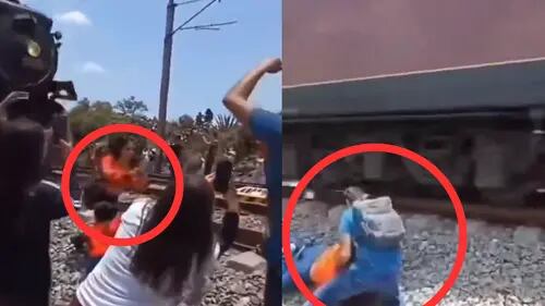 VIDEO: Mujer muere al intentar tomarse selfie delante de una tren