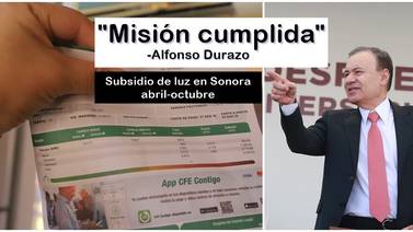 Confirma Alfonso Durazo ampliación a subsidio de la luz ¡desde abril hasta octubre!