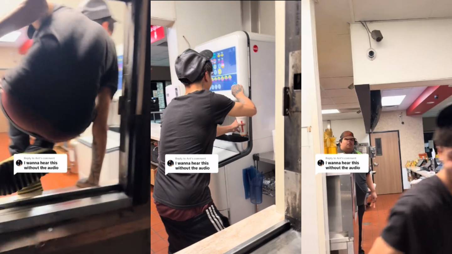 VIRAL: joven IRRUMPE en un Burger King porque no lo atendían en el autoservicio