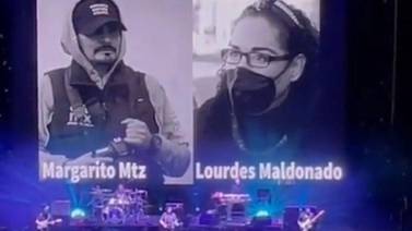 Caifanes en concierto recuerda a los periodistas asesinados