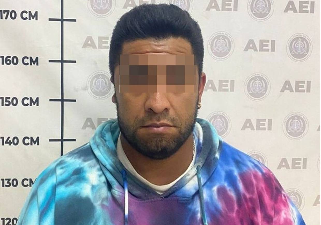 El detenido está identificado como Carlos Anastasio "N", de 36 años de edad.