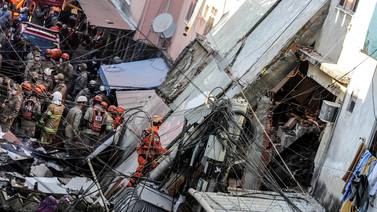 Muere niña de dos años tras derrumbe de edificio en Brasil, tres más resultaron heridos