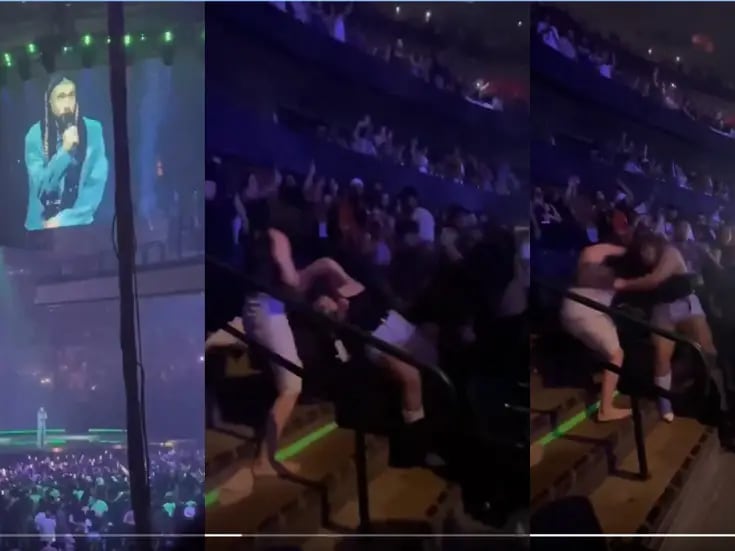 Se desata violenta pelea entre fans en pleno concierto de Bad Bunny en Texas