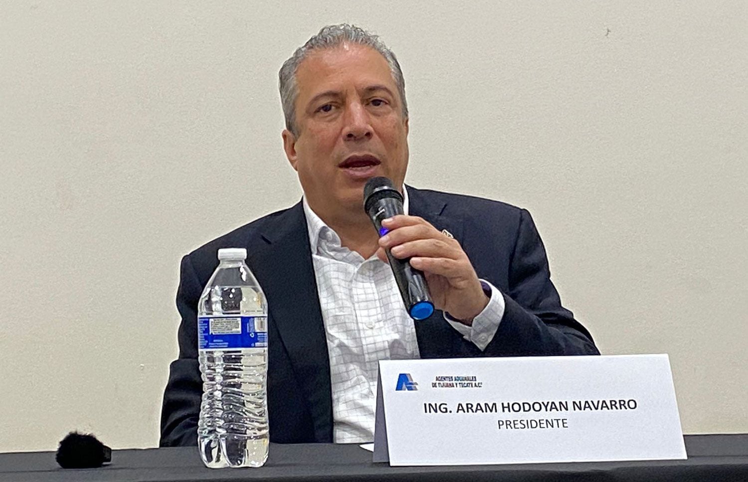 Aram Hodoyan Navarro, titular de la Asociación de Agentes Aduanales de Tijuana y Tecate (Aaatyt).