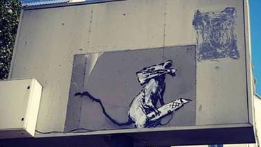 Roban un graffiti de Banksy en París