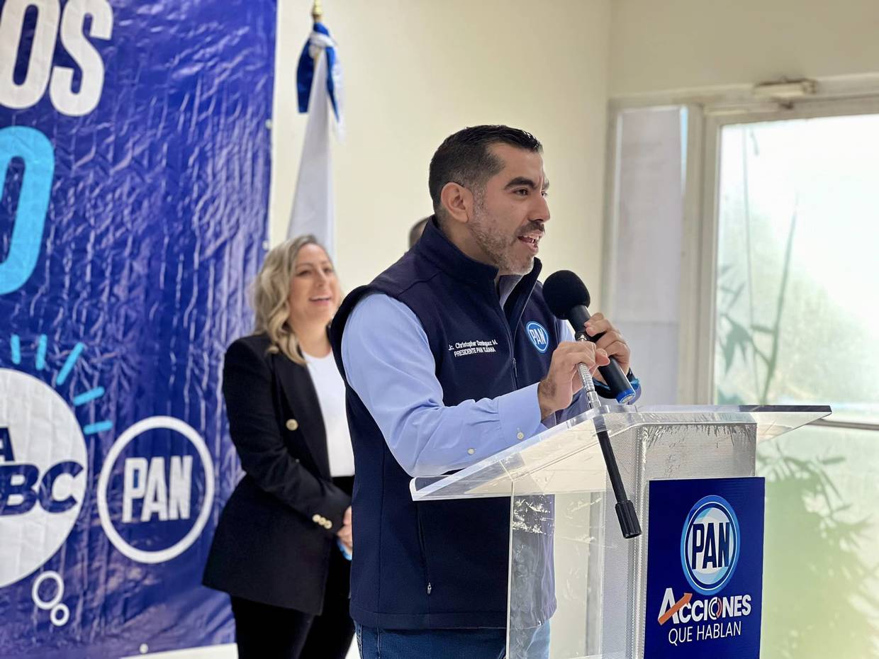 Christopher Domínguez Meraz, presidente del PAN en Tijuana.