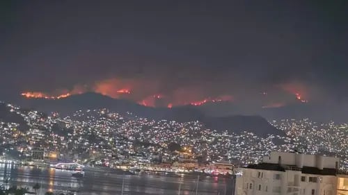 Reportan incendios forestales en Acapulco