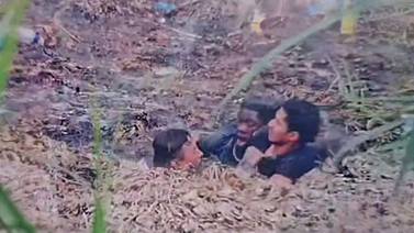 VIDEO: Captan momento en que dos migrantes se ahogan en fango del Río Bravo en Tamaulipas