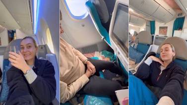 VIRAL: Mujer viaja en asientos VIP mientras su bebé y novio están en clase económica