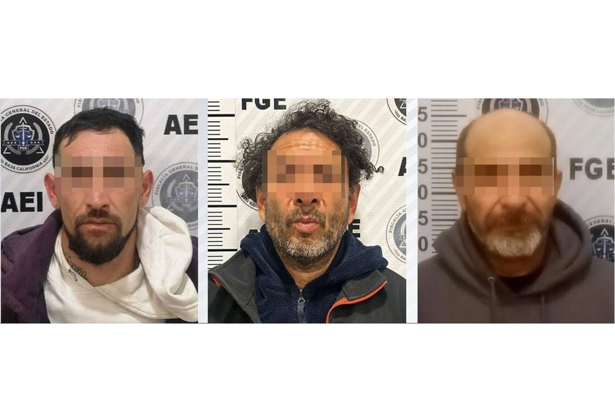Los detenidos están identificados como César Francisco “N”, Víctor Manuel “N” y Jesús Martín “N”.