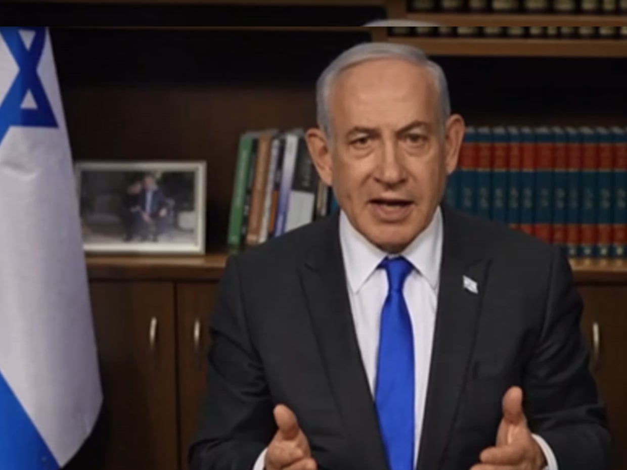 Benjamin Netanyahu, primer ministro de Israel. | Captura de video de EFE