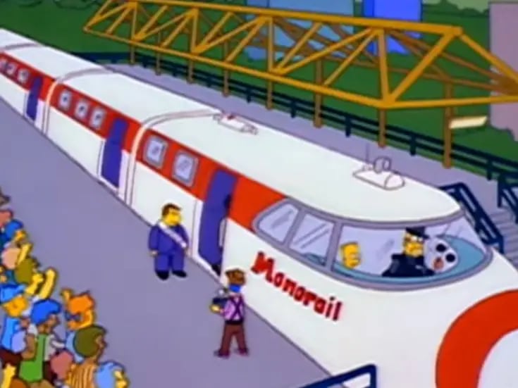 Ricardo Salinas Pliego usa a Los Simpson y ataca al Tren Maya; pasa capítulo del monorriel