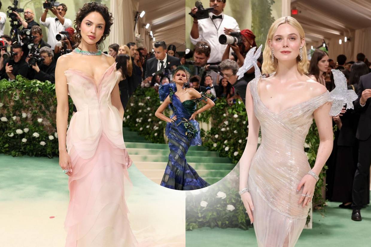 La Met Gala en Nueva York fue un espectáculo de glamour donde las celebridades deslumbraron con sus extravagantes vestidos en el tema "Jardín del tiempo"/Fotos: Twitter