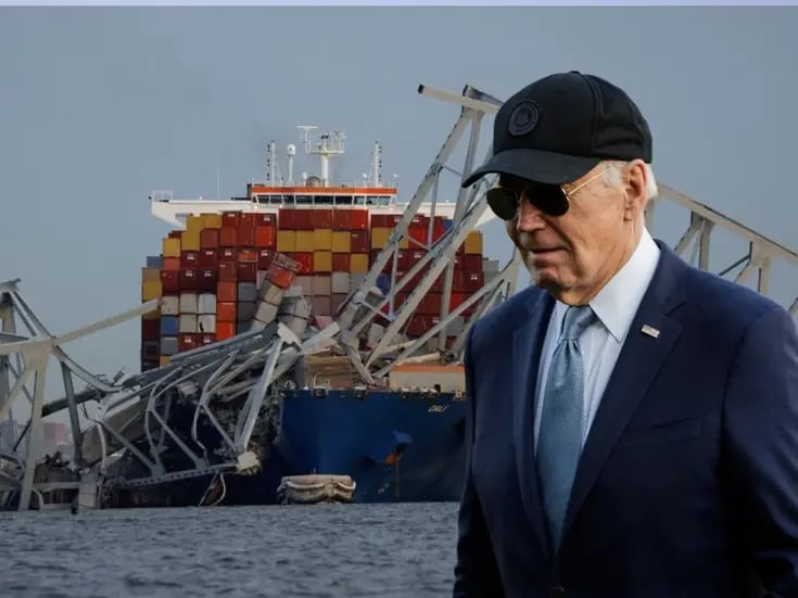 Biden ordena reconstruir el puente de Baltimore “tan pronto como sea posible”