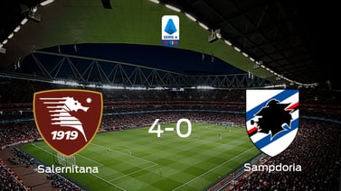 Los tres puntos se quedan en casa: goleada de Salernitana a Sampdoria (4-0)