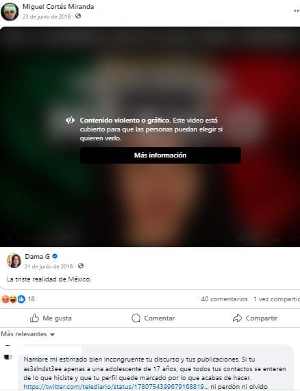 El feminicida serial de Iztacalco habría estado indignado por los asesinatos en México lo que usuarios de Internet califican de "incongruente".