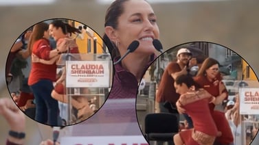 VIDEO: Claudia Sheinbaum se cae bailando banda al estilo Mazatlán