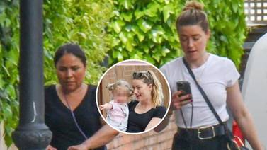 Amber Heard disfruta Madrid dando un paseo junto a su hija