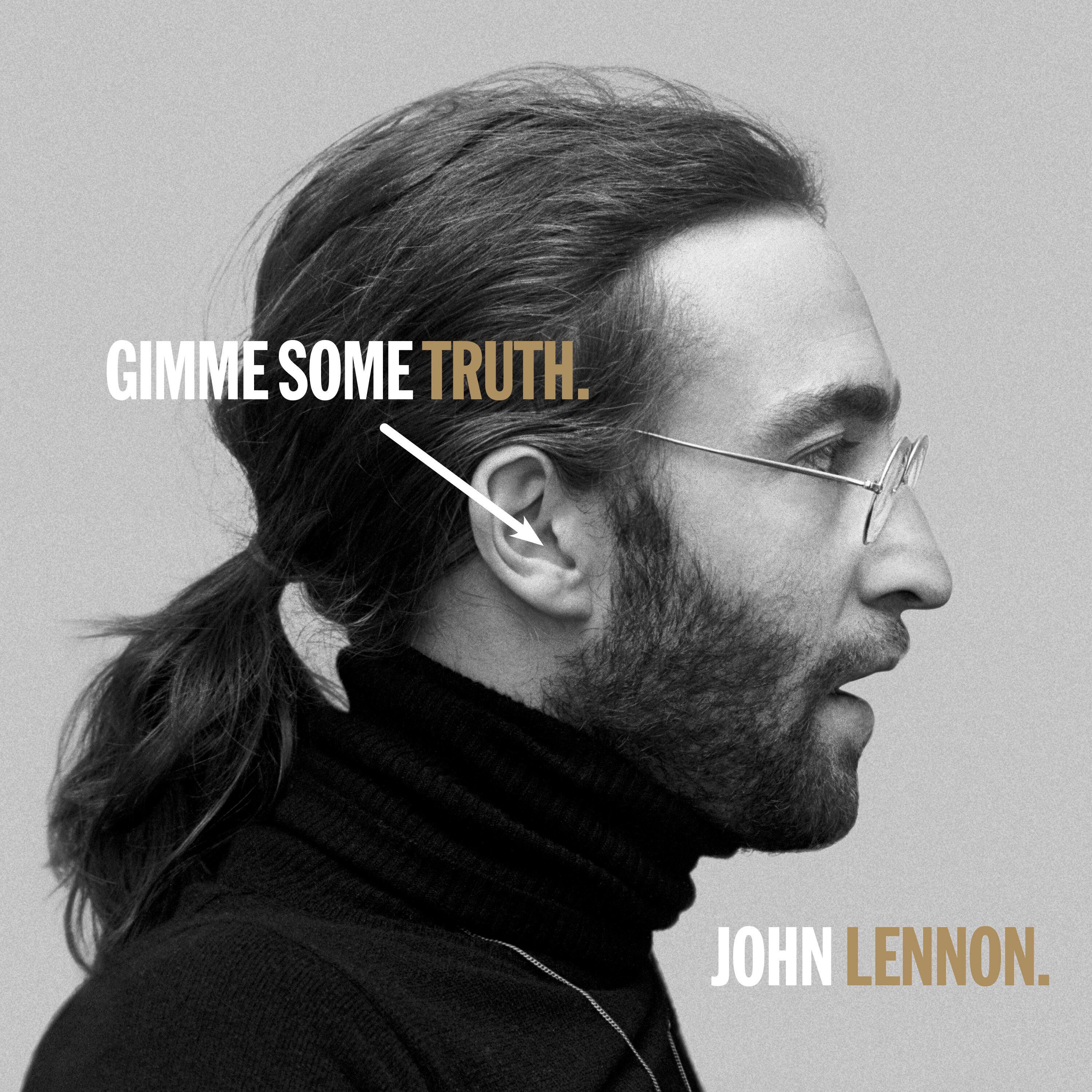 En esta imagen proporcionada por Yoko Ono Lennon y UMe la portada de "Gimme Some Truth" de John Lennon. El álbum con 36 canciones de Lennon fue lanzado el 9 de octubre de 2020 para celebrar el cumpleaños 80 del músico. (Yoko Ono Lennon and UMe via AP)