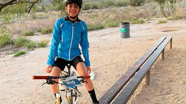 Luna Amador surca los cerros y sueña en grande en su bicicleta