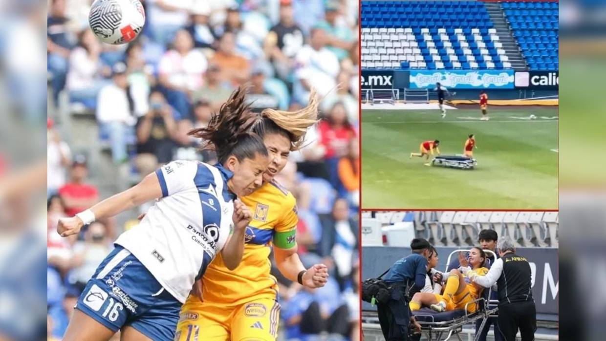 La lesión de Nayeli Rangel por un choque vs Puebla cuestiona los protocolos de la Liga MX Femenil ante casos de conmociones.