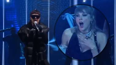 VIDEO: ¿A Taylor Swift le gusta Peso Pluma? Así reaccionó la diva del pop al cantante de corridos tumbados en los MTV VMAs 2023