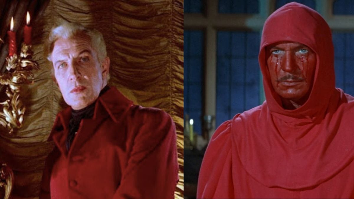 Vincent Price en "La Casa Usher" y "La máscara de la muerte roja"