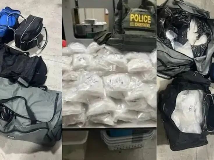 Mexicano es detenido por contrabando de maletas llenas de metanfetaminas en California: reporta Patrulla Fronteriza