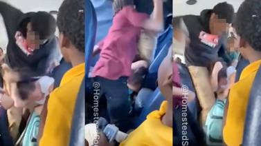 VIDEO: Niña de 9 años salvajemente golpeada por dos adolescentes en autobús escolar en Florida