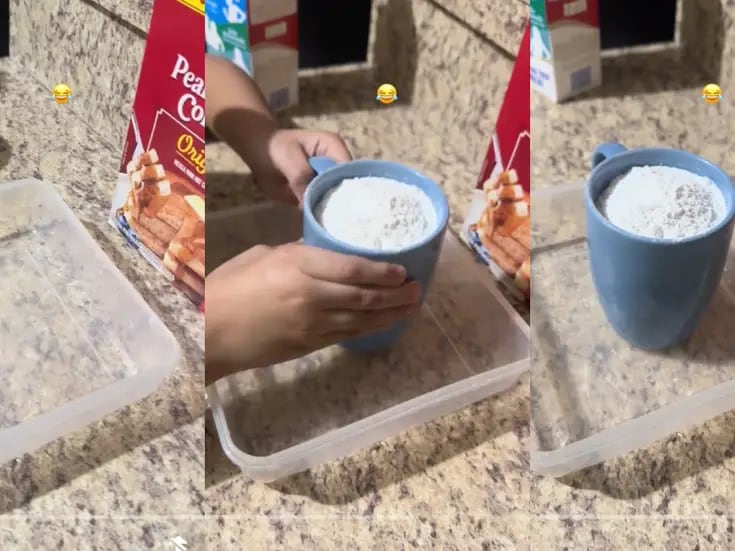 VIRAL: mamá le pide a su hijo que pusiera una taza de harina en un recipiente, y el niño la deja sin palabras al hacer esto