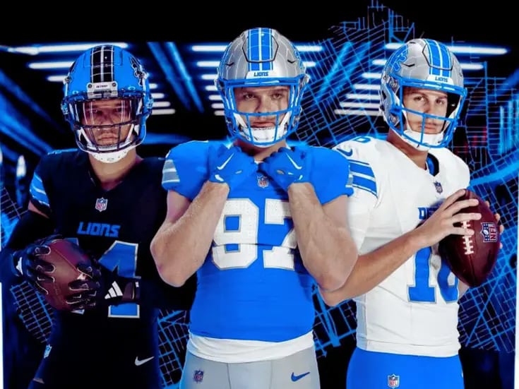 NFL: ¡Revelación oficial! Leones de Detroit comparten sus nuevos uniformes para la próxima temporada