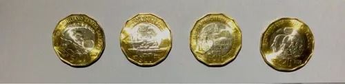 Moneda de 20 pesos conmemorativa del Bicentenario de la Independencia.