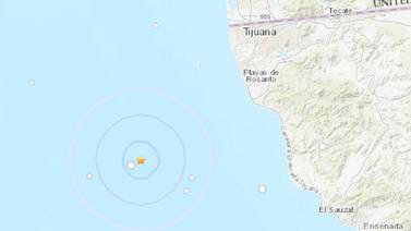 Se reporta serie de sismos al Suroeste de Rosarito