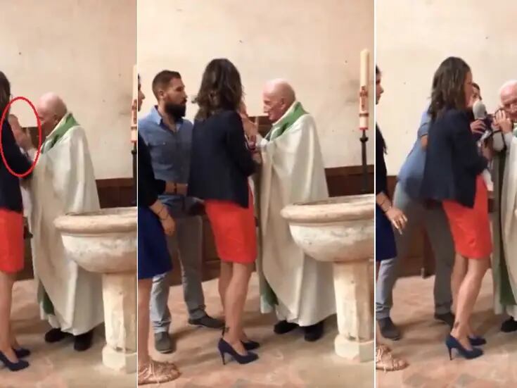 VIDEO: Sacerdote genera indignación al golpear a bebé durante bautizo