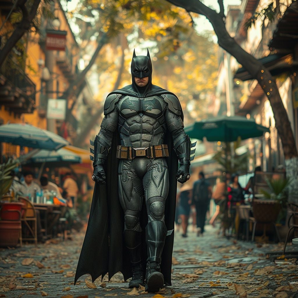 ¿Te has preguntado alguna vez cómo se adaptaría Batman al ambiente y la cultura de México? La inteligencia artificial de Midjourney ha creado unas ilustraciones que te dejarán sin palabras