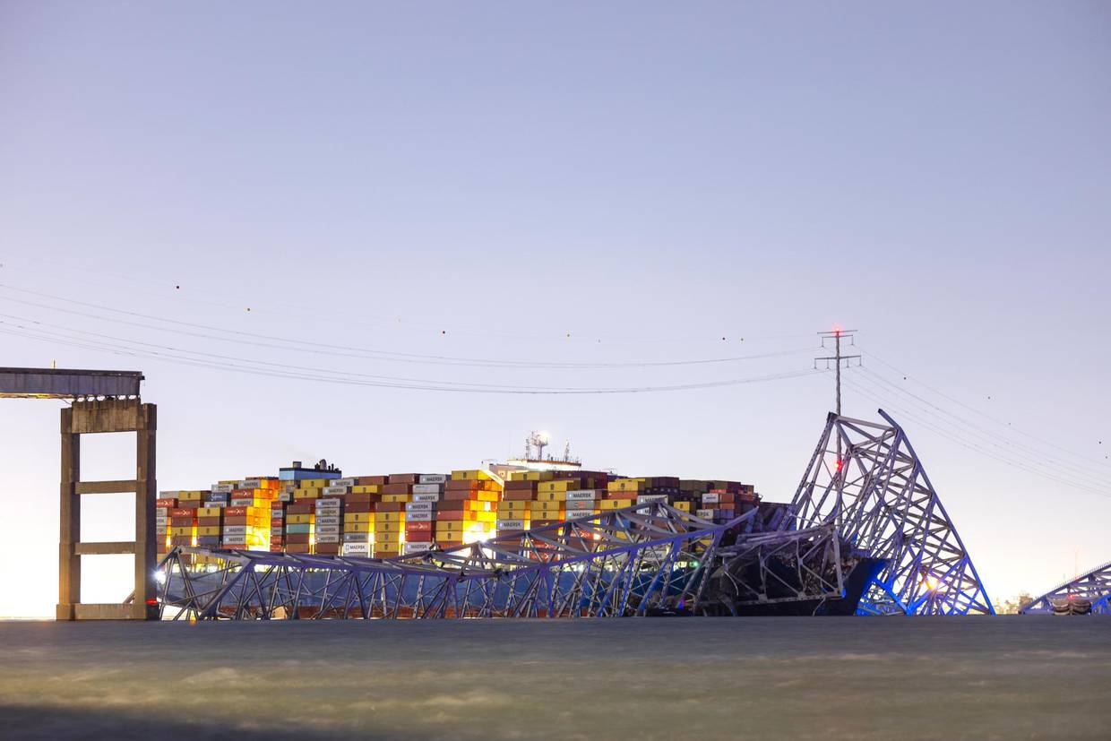 El choque que derrumbó el puente Francis Scott Key en Baltimore tuvo lugar en marzo. | EFE