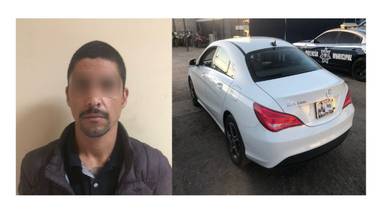 Mexicalense detenido en SLRC con auto robado